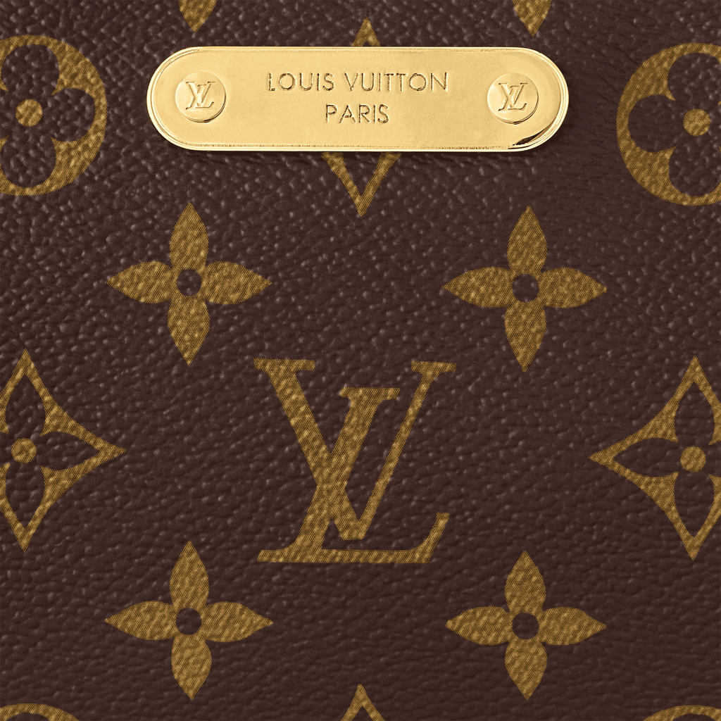 Pochette Liv Monogram Coated Canvas Gold-Toned Hardware