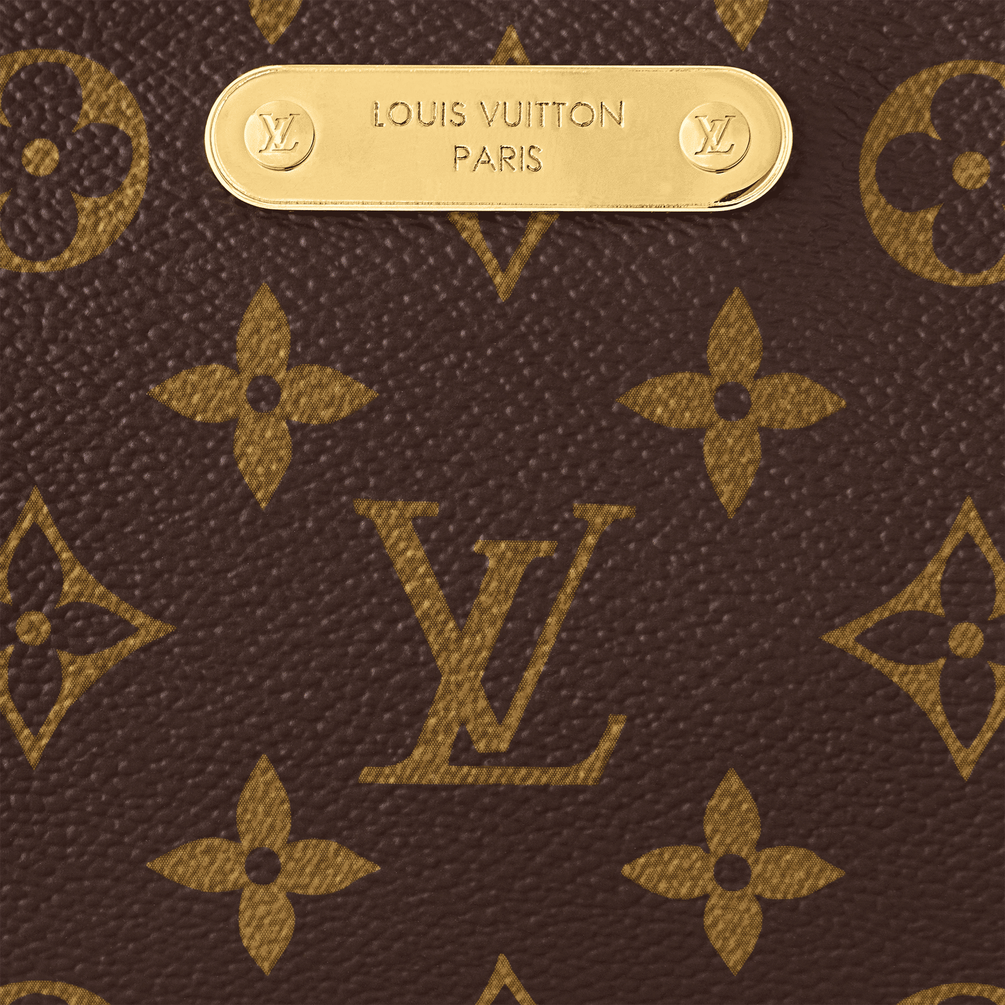 Pochette Liv Monogram Coated Canvas Gold-Toned Hardware