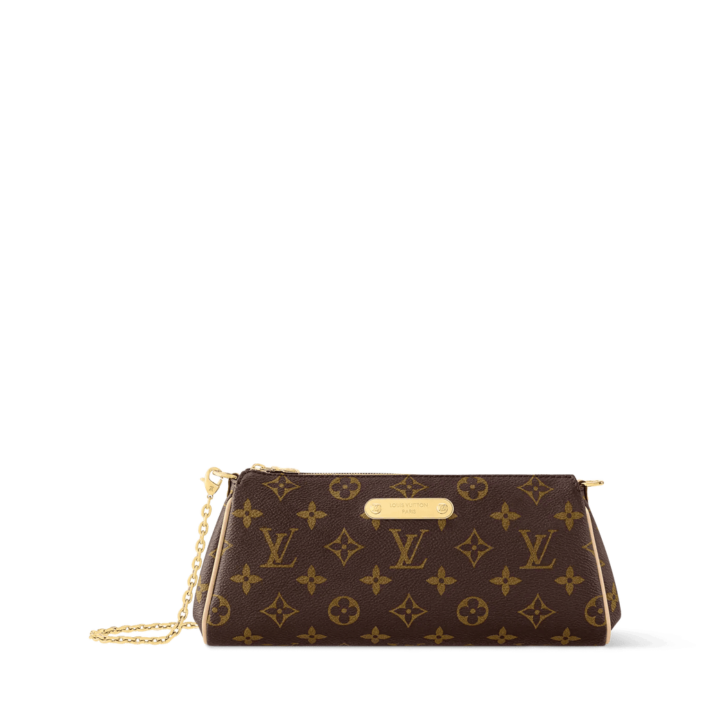 Pochette Eva Monogram Coated Canvas Gold-Toned Hardware