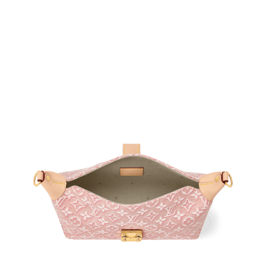 Pochette Mia Monogram Emblème Rose Ruban Gold-Toned Hardware
