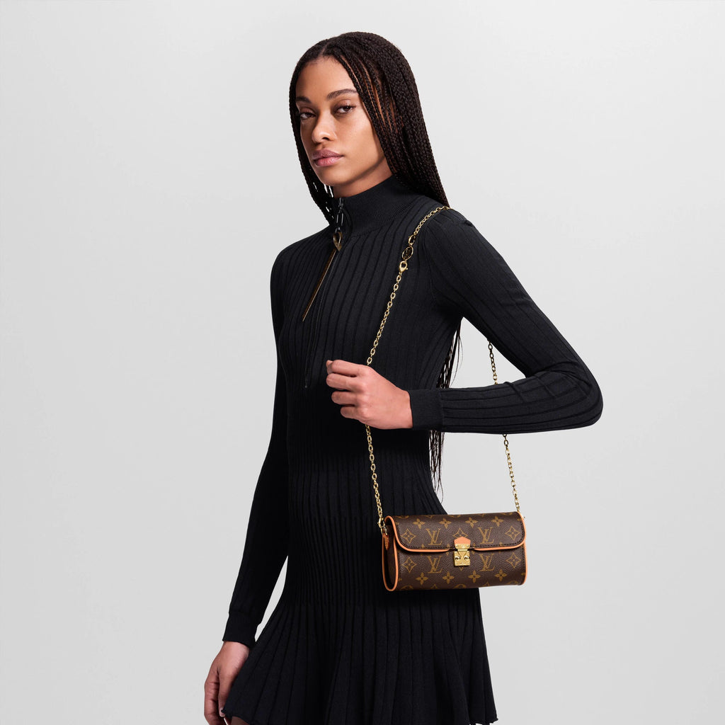 Pochette Camille Monogram Coated Canvas Gold-Toned Hardware