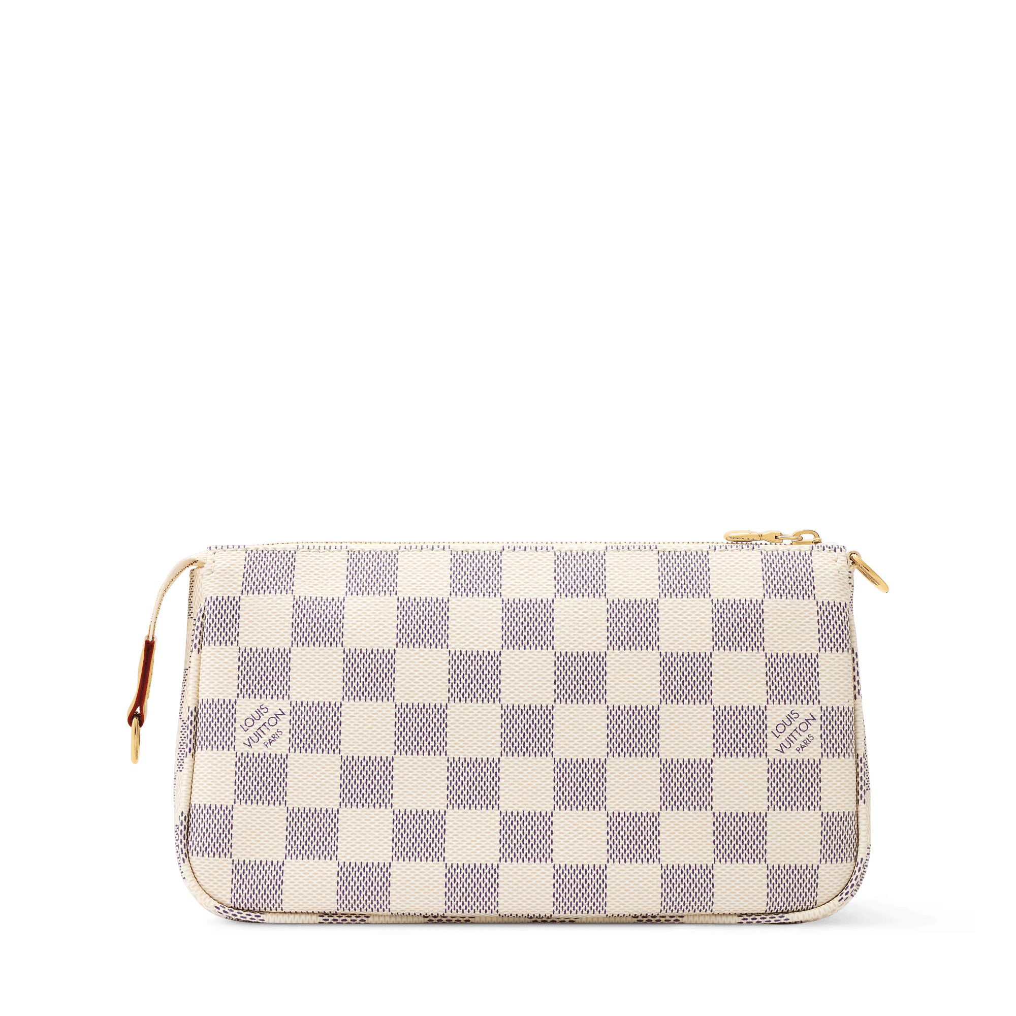 Pochette Accessoires Damier Azur Coated Canvas Gold-Toned Hardware