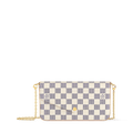 Pochette Félicie Damier Azur Coated Canvas Gold-Toned Hardware