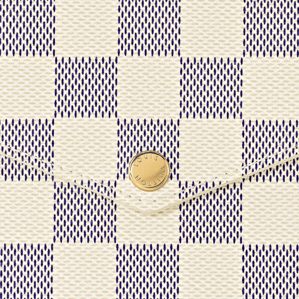 Pochette Félicie Damier Azur Coated Canvas Gold-Toned Hardware