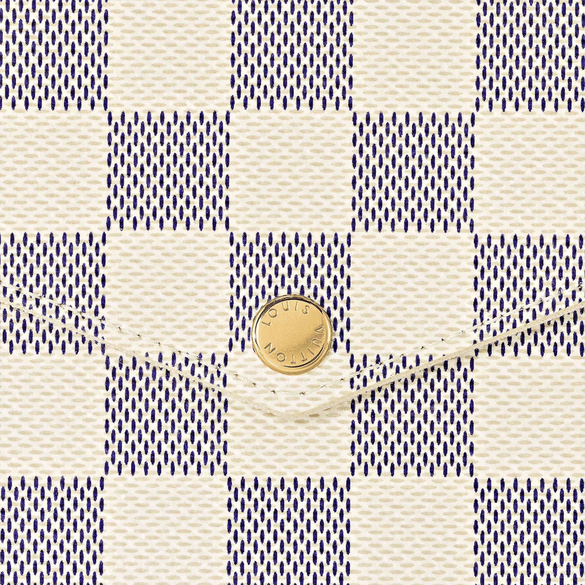 Pochette Félicie Damier Azur Coated Canvas Gold-Toned Hardware