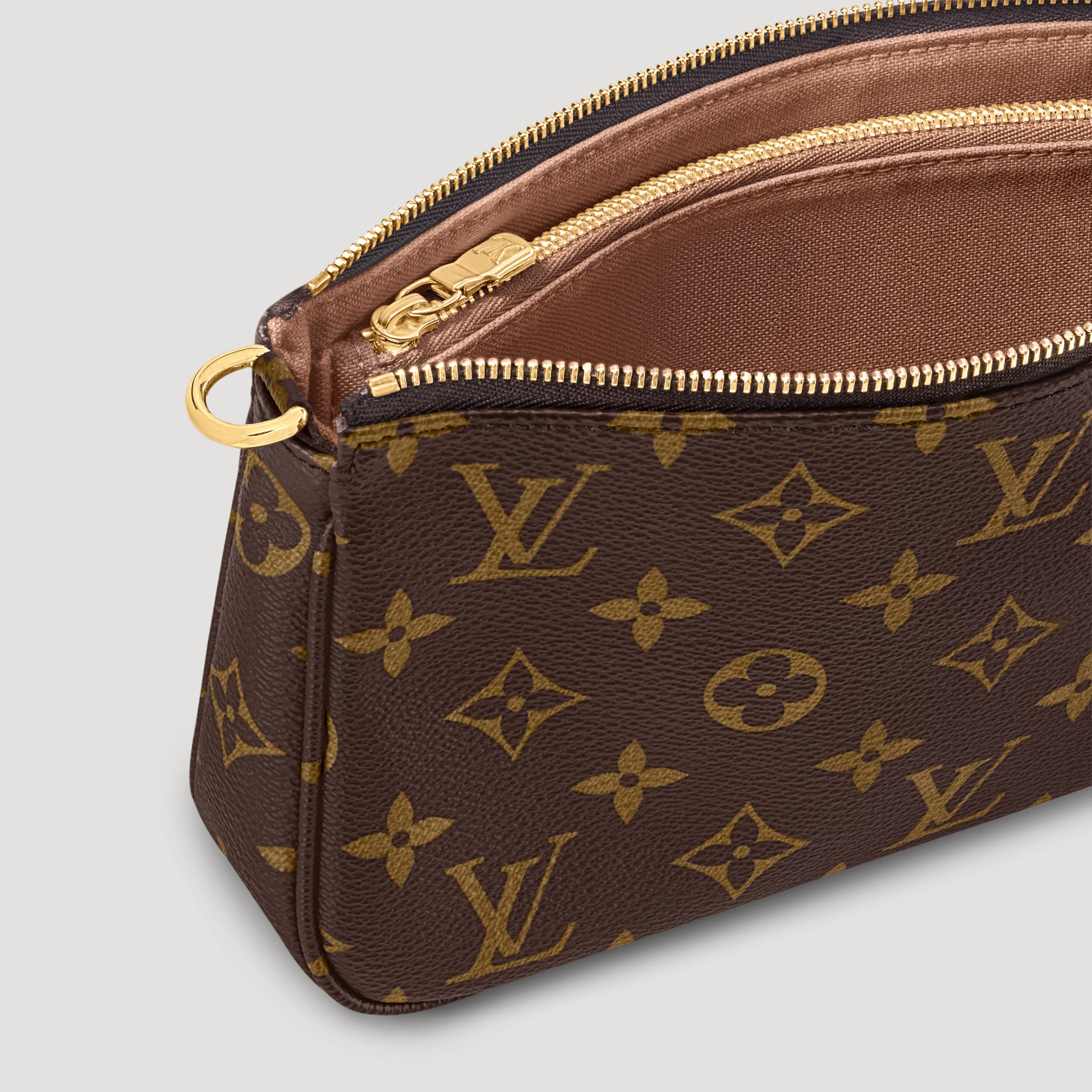 Pochette Accessoires Monogram Coated Canvas Gold-Color Hardware
