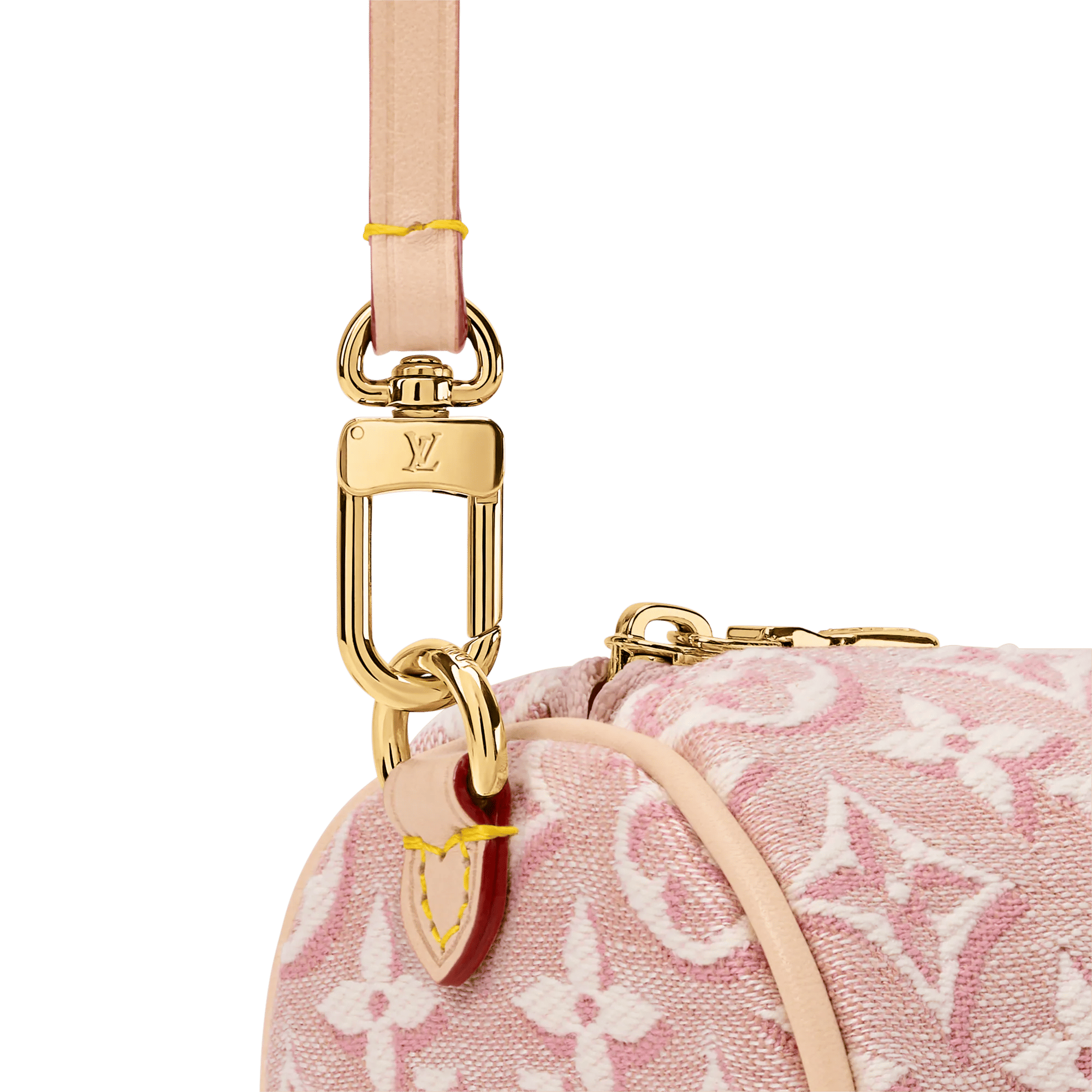Pochette Papillon Monogram Emblème Rose Ruban Gold-Toned Hardware