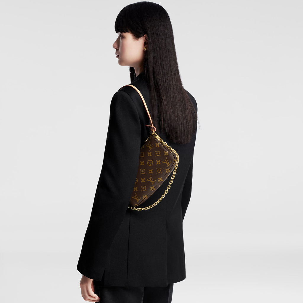 Pochette Accessoires Monogram Coated Canvas Gold-Color Hardware