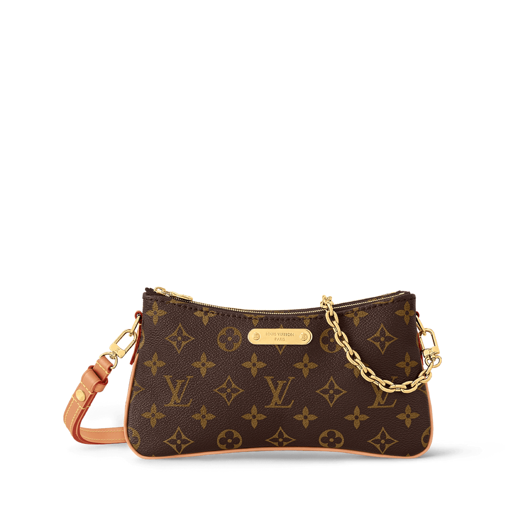 Pochette Liv Monogram Coated Canvas Gold-Toned Hardware