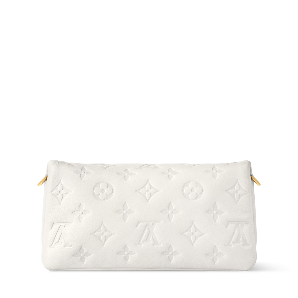 Pochette Coussin Monogram-Embossed Lambskin Gold-Toned Hardware