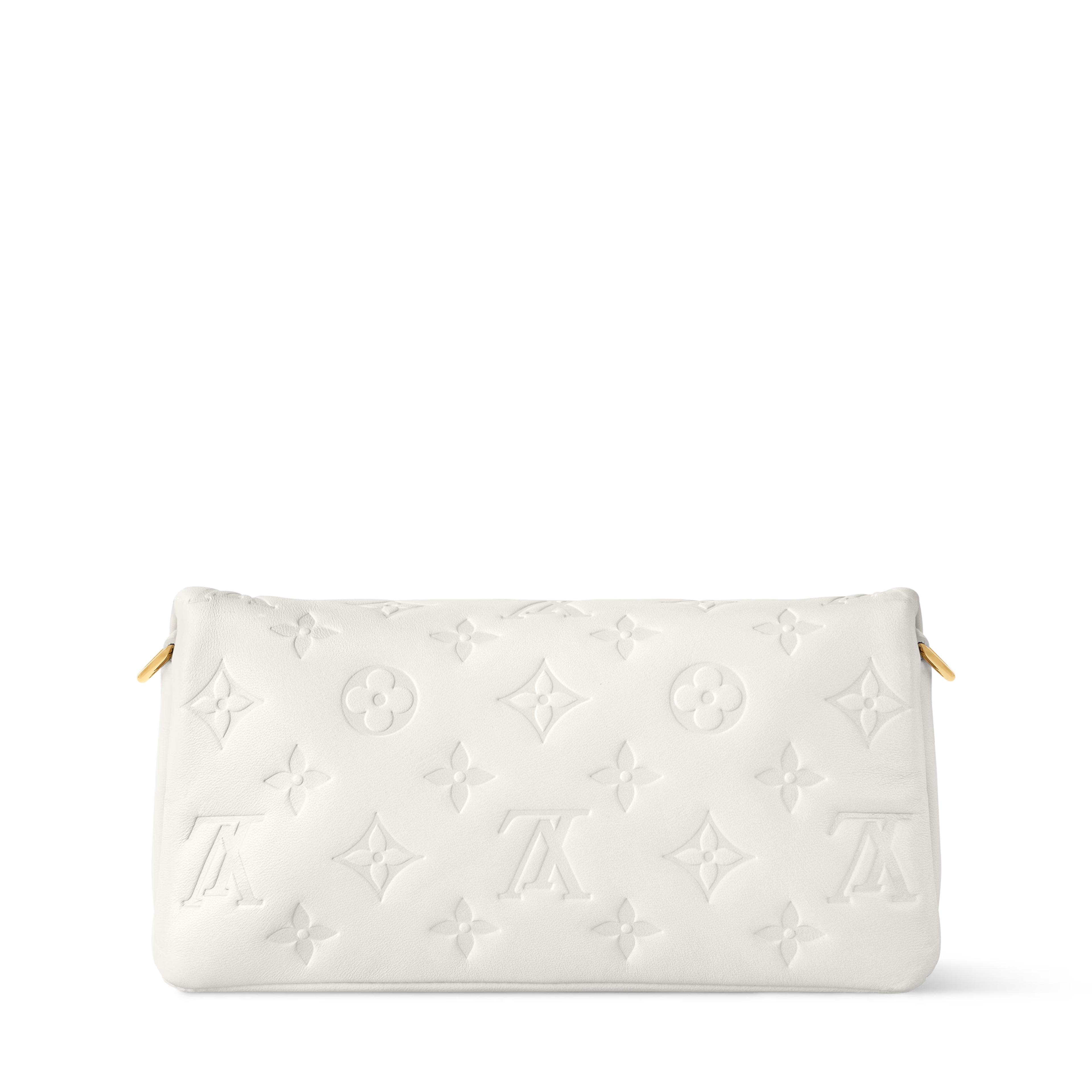 Pochette Coussin Monogram-Embossed Lambskin Gold-Toned Hardware