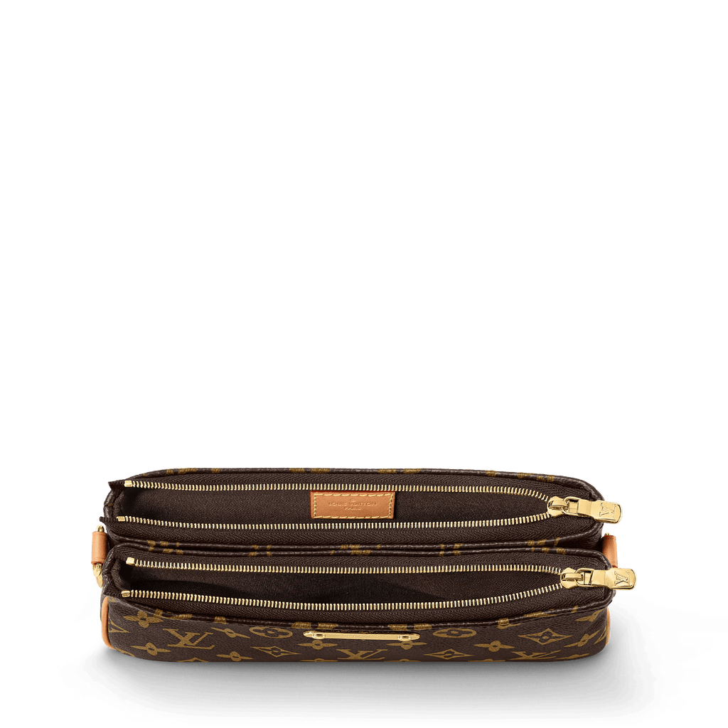 Pochette Liv Monogram Coated Canvas Gold-Toned Hardware