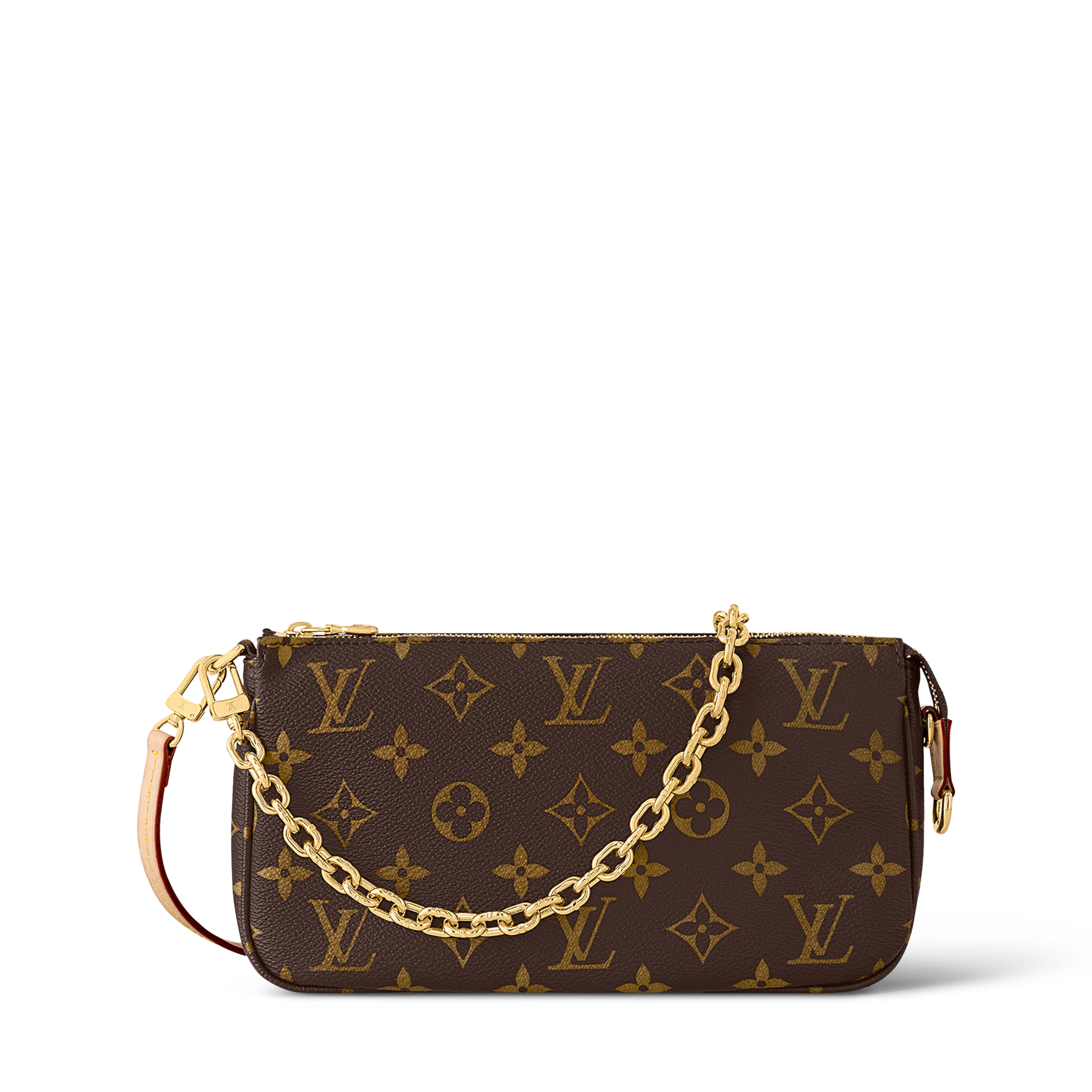 Pochette Accessoires Monogram Coated Canvas Gold-Color Hardware
