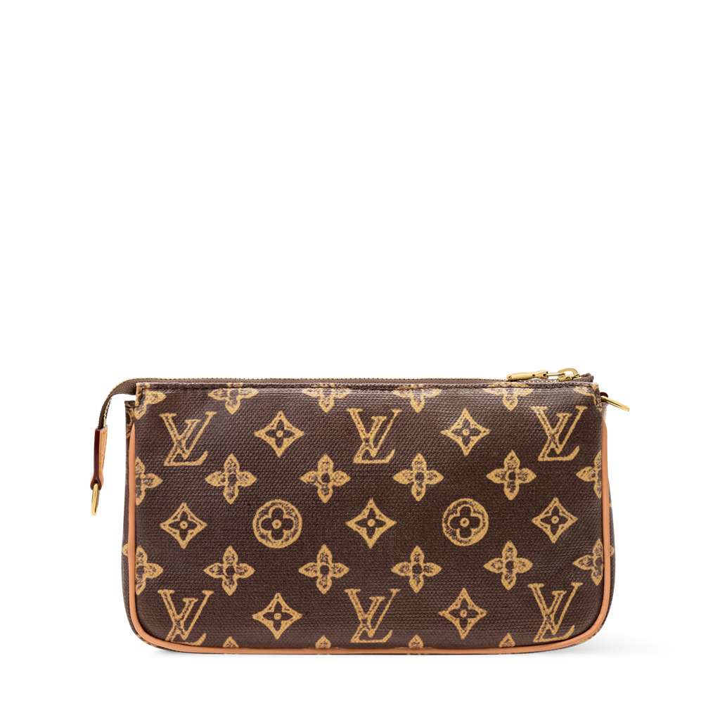 Pochette Accessoires Monogram Origine Canvas Dark Chocolate Gold-Toned Hardware