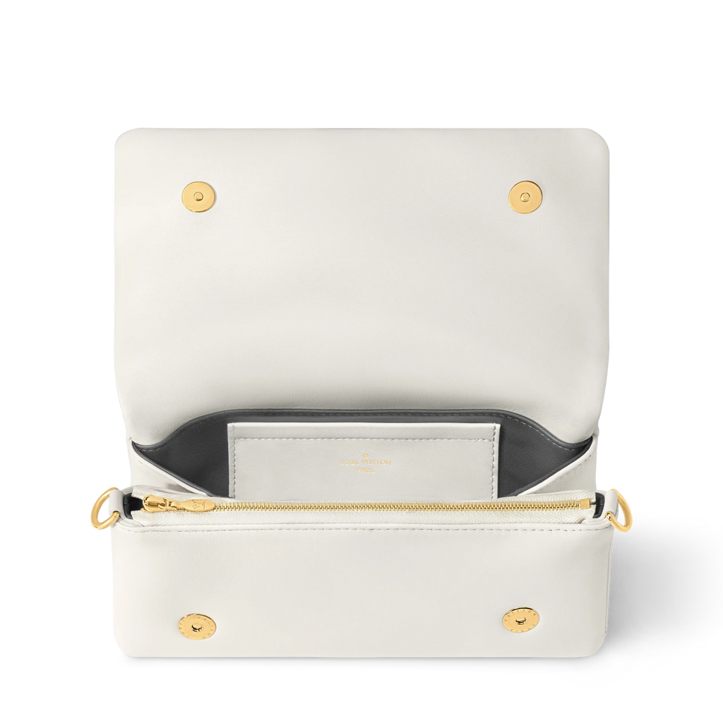 Pochette Coussin Monogram-Embossed Lambskin Gold-Toned Hardware