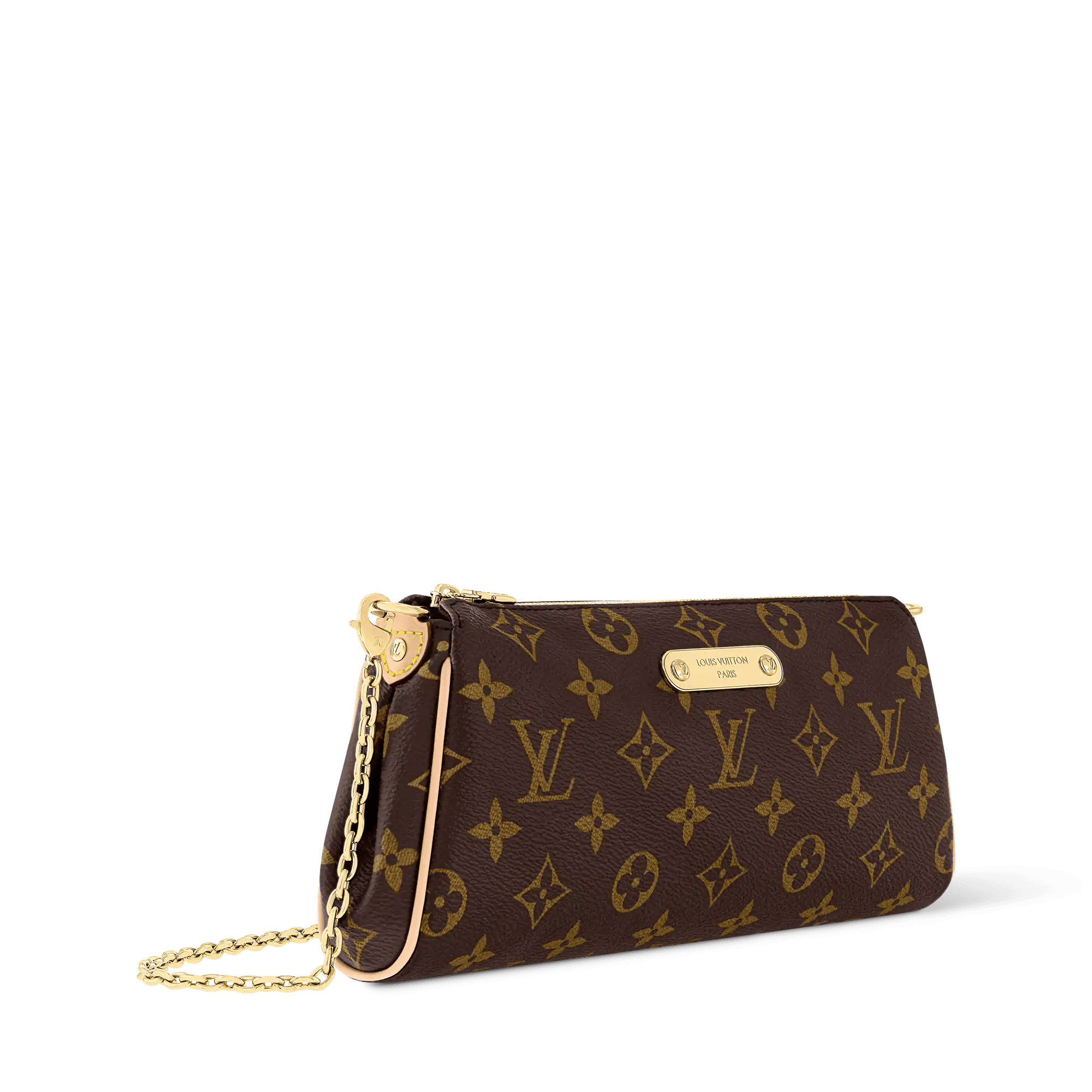 Pochette Eva Monogram Coated Canvas Gold-Toned Hardware