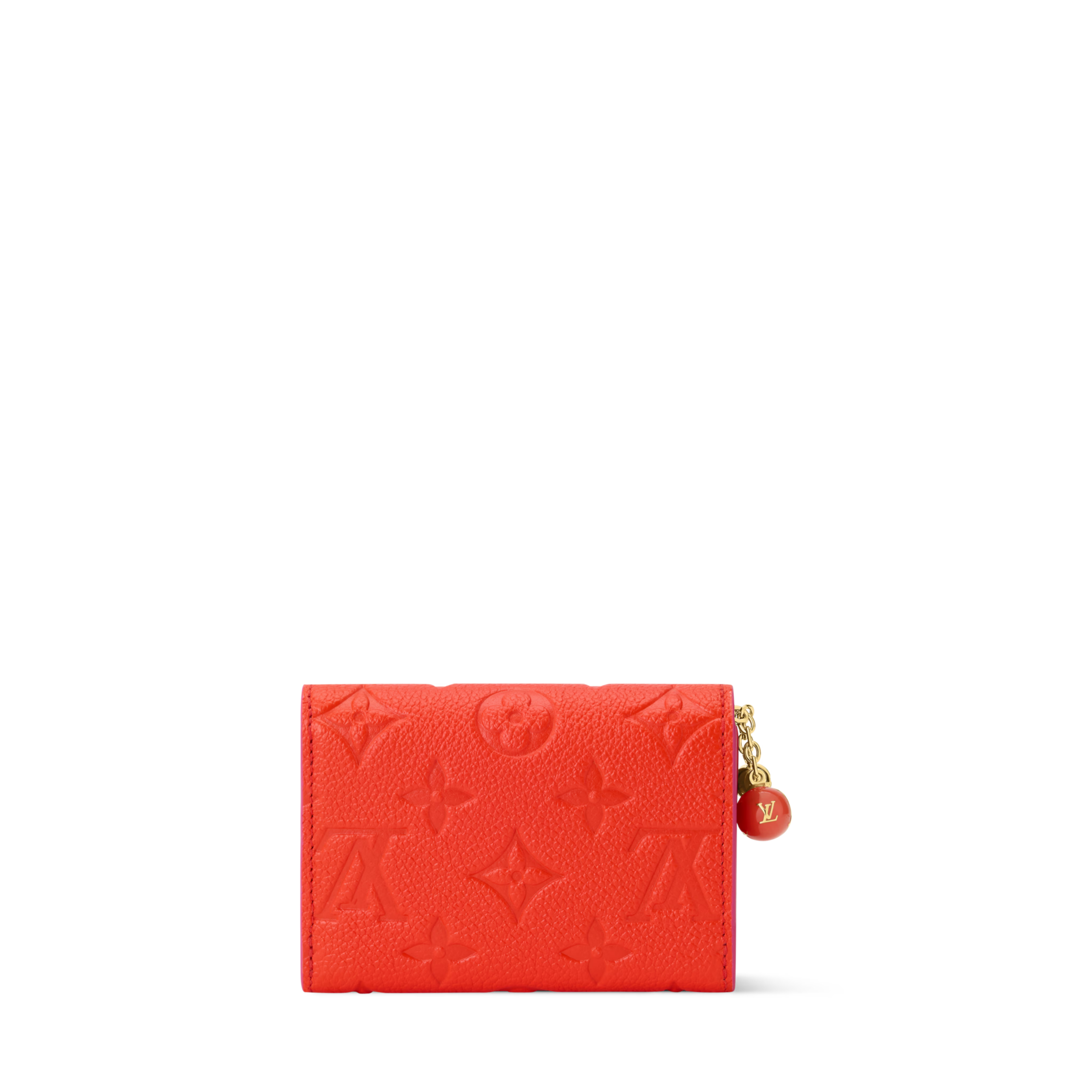 Rosalie Coin Purse Blood Orange Monogram Empreinte Leather Gold-Toned Hardware