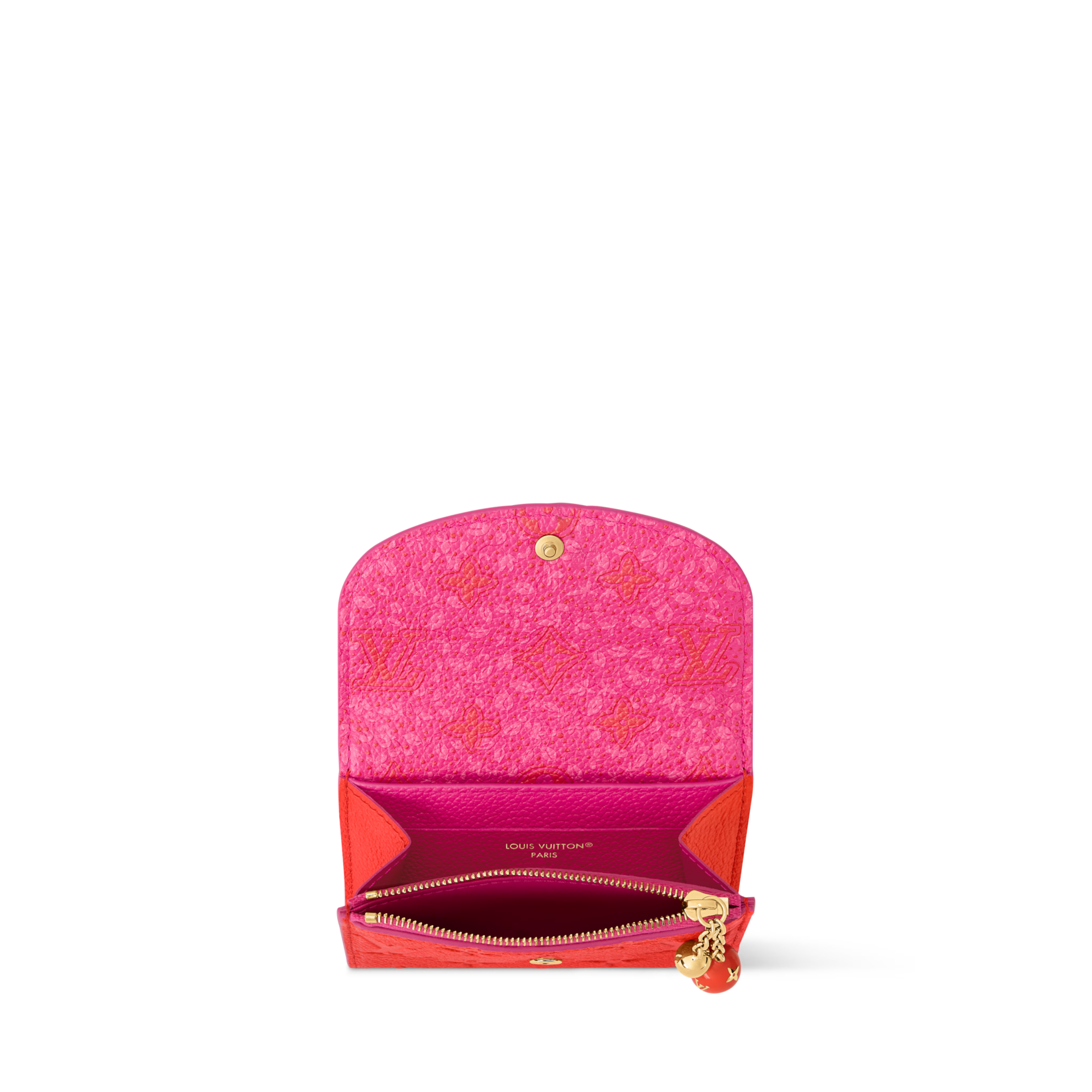 Rosalie Coin Purse Blood Orange Monogram Empreinte Leather Gold-Toned Hardware