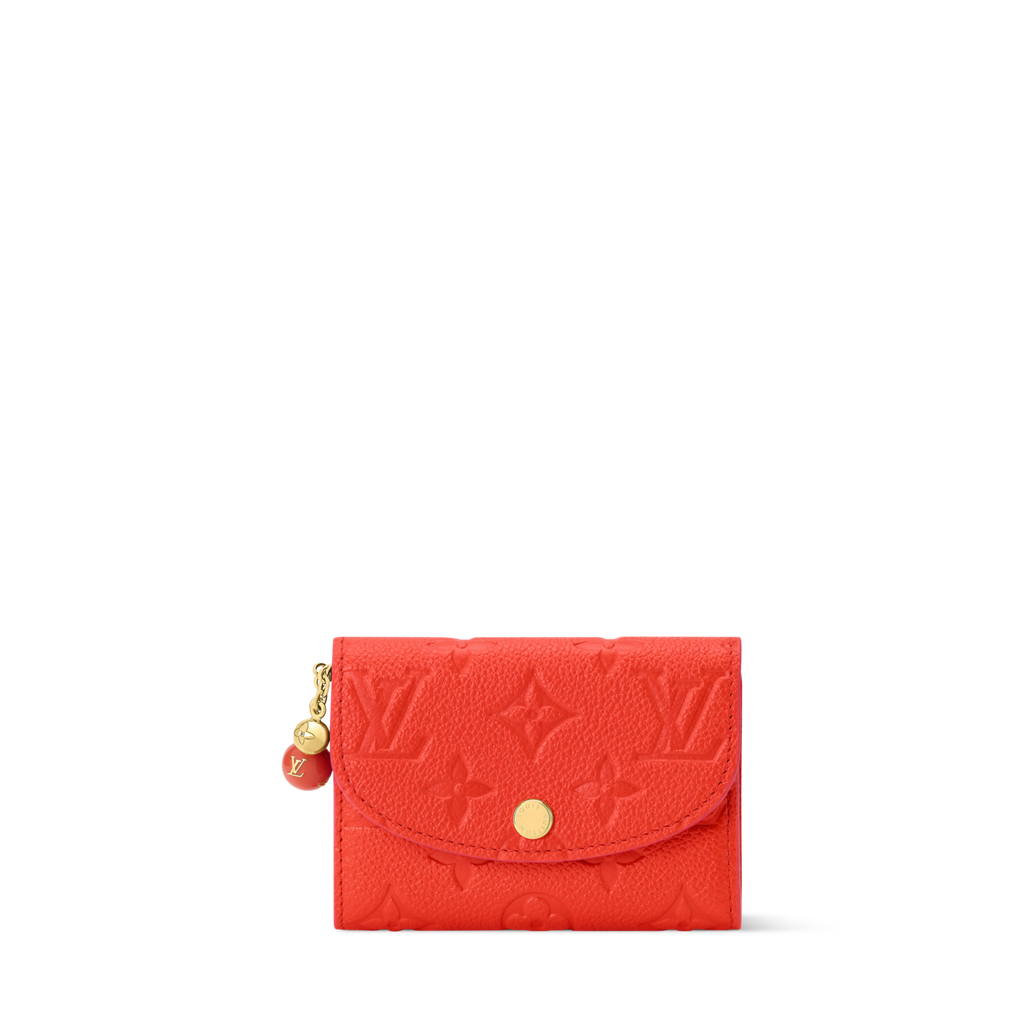 Rosalie Coin Purse Blood Orange Monogram Empreinte Leather Gold-Toned Hardware