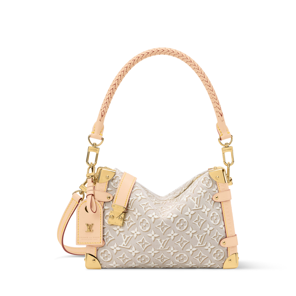 Side Trunk MM Monogram Emblème Jacquard Canvas Peuplier Gold-Toned Hardware