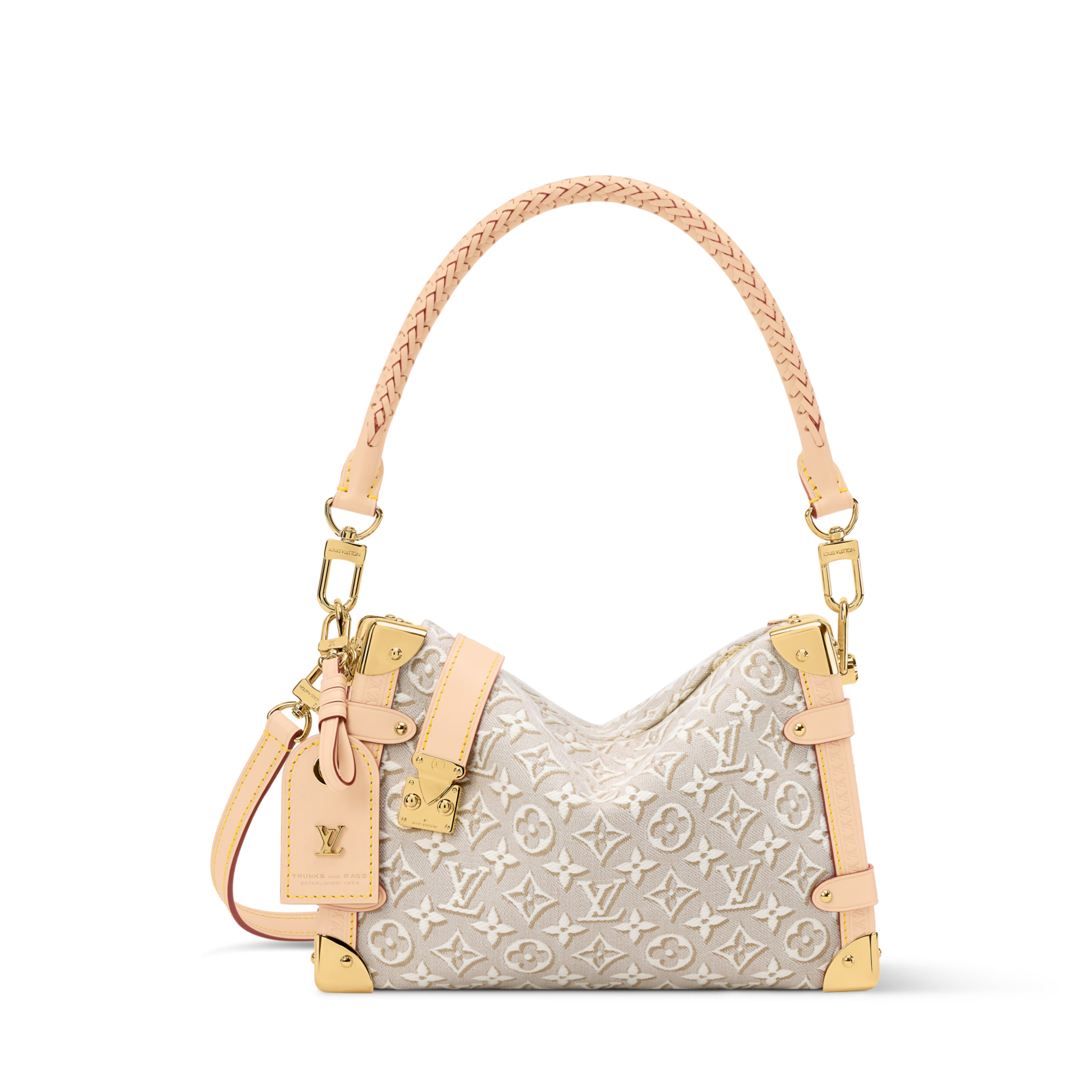 Side Trunk MM Monogram Emblème Jacquard Canvas Peuplier Gold-Toned Hardware