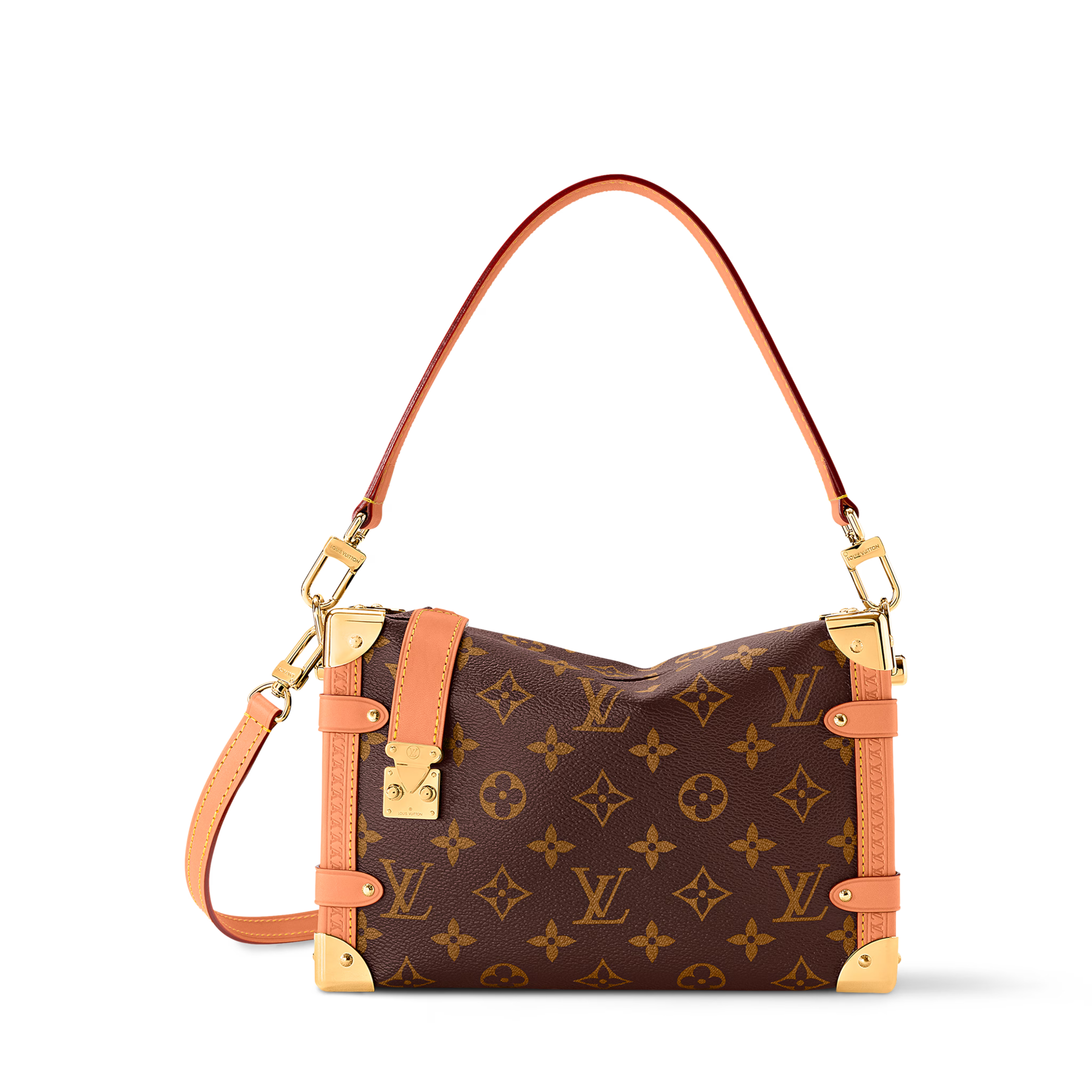 Side Trunk MM Monogram Coated Canvas Gold-Toned Hardware