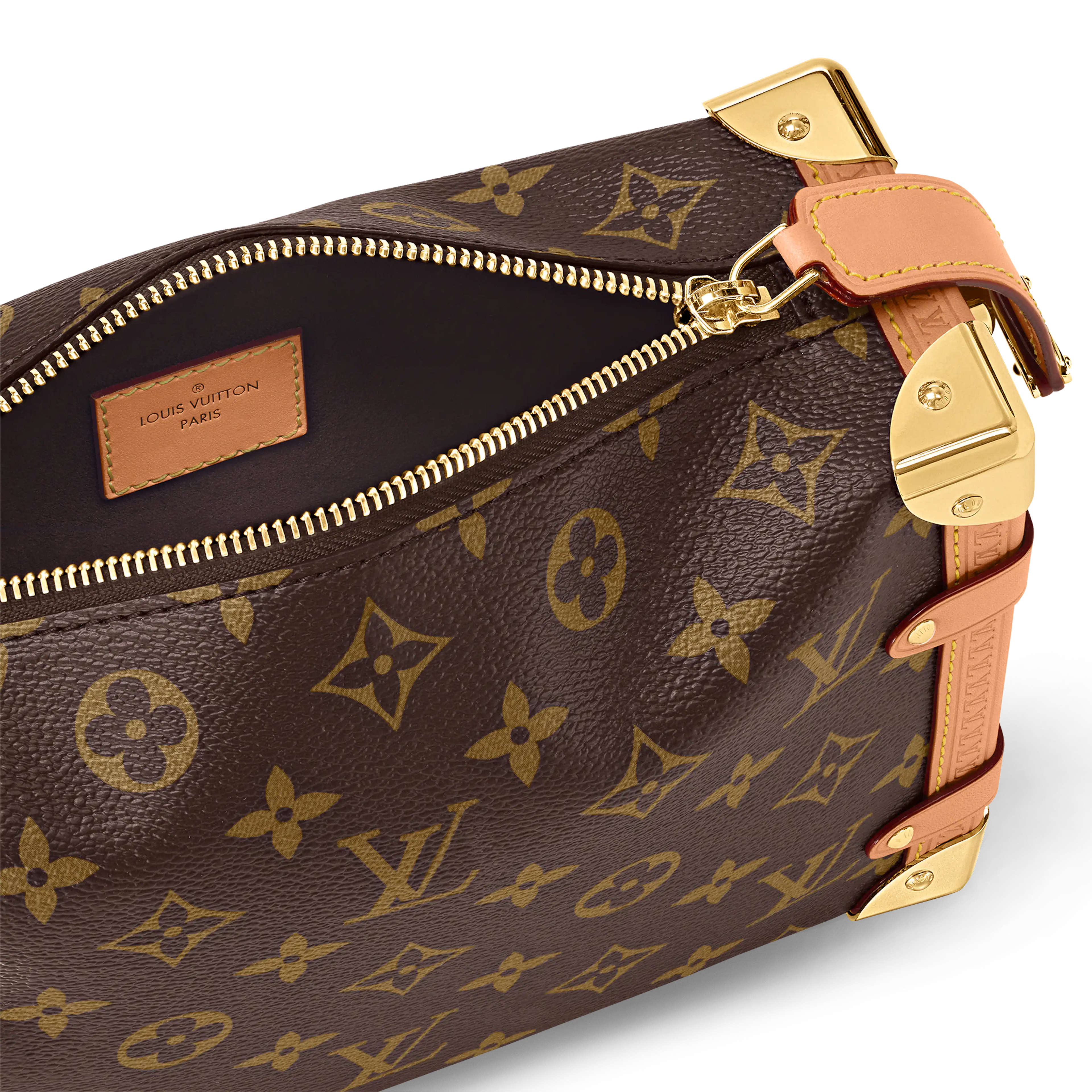 Side Trunk MM Monogram Coated Canvas Gold-Toned Hardware