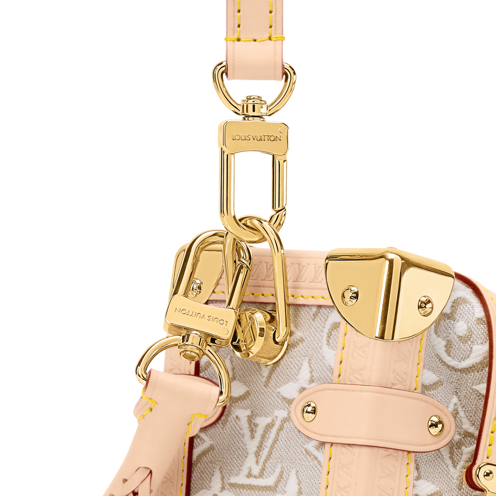 Side Trunk MM Monogram Emblème Jacquard Canvas Peuplier Gold-Toned Hardware