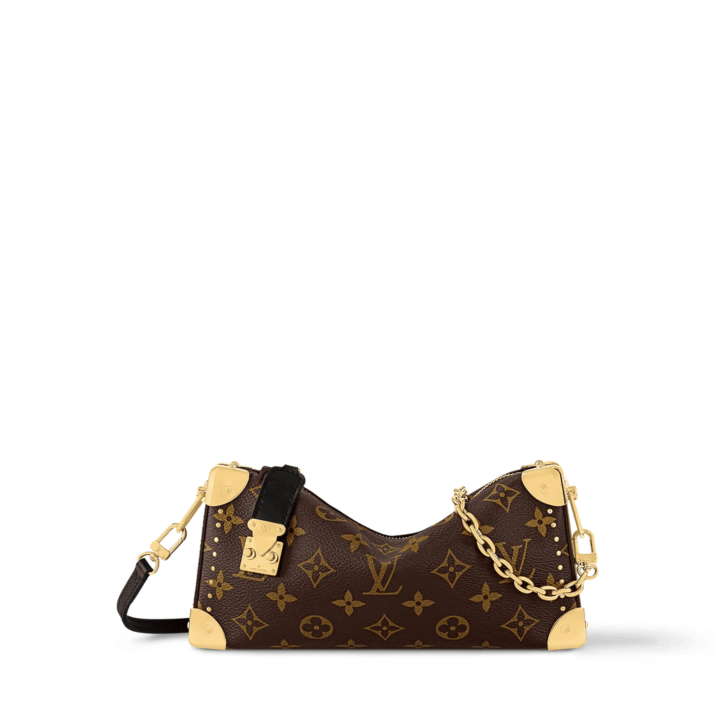 Slim Trunk Monogram Coated Canvas Gold-Toned Hardware