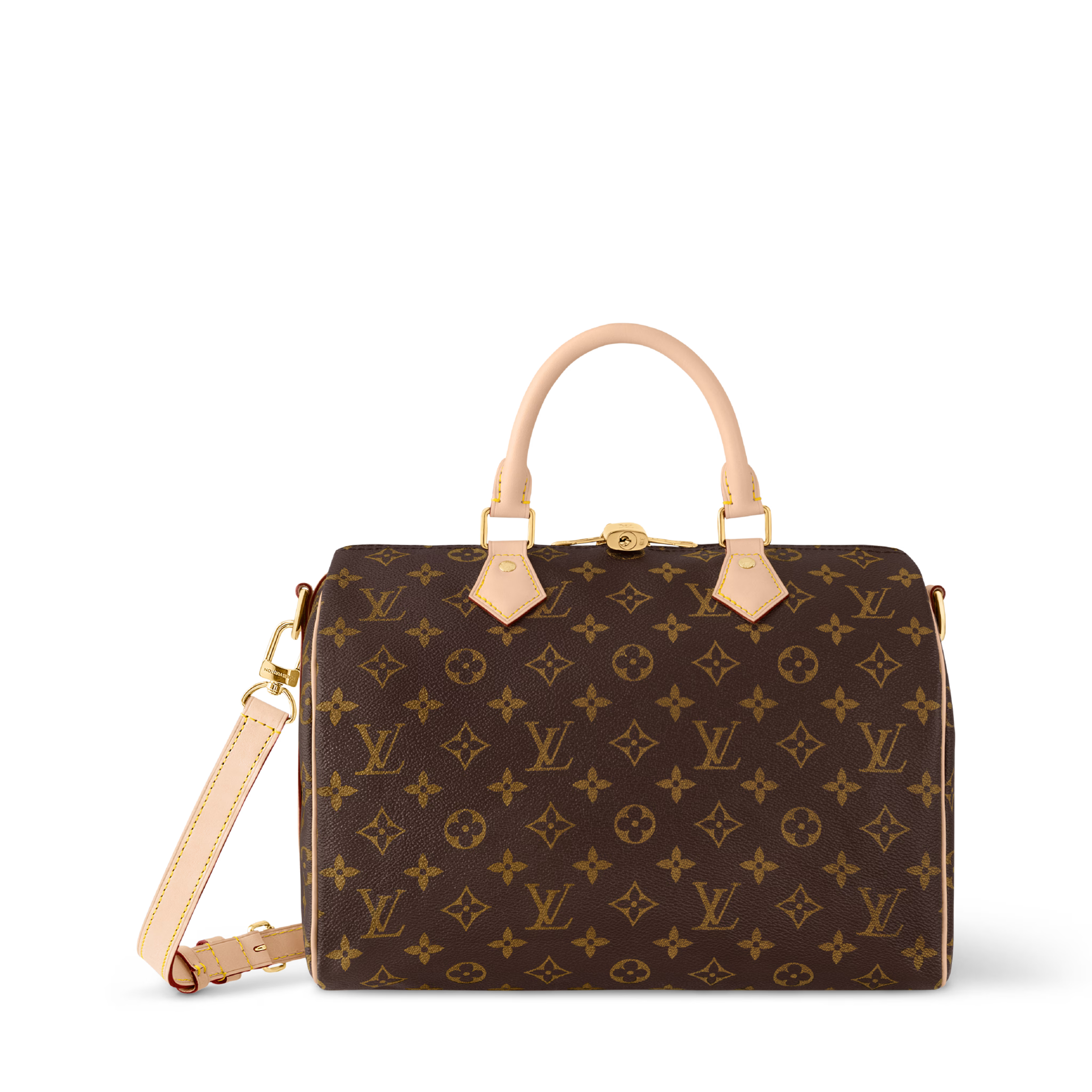 Speedy Bandoulière 30 Monogram Coated Canvas Gold-Toned Hardware