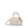 Speedy Bandoulière 20 Damier Azur Coated Canvas Banana Yellow Gold-Toned Hardware