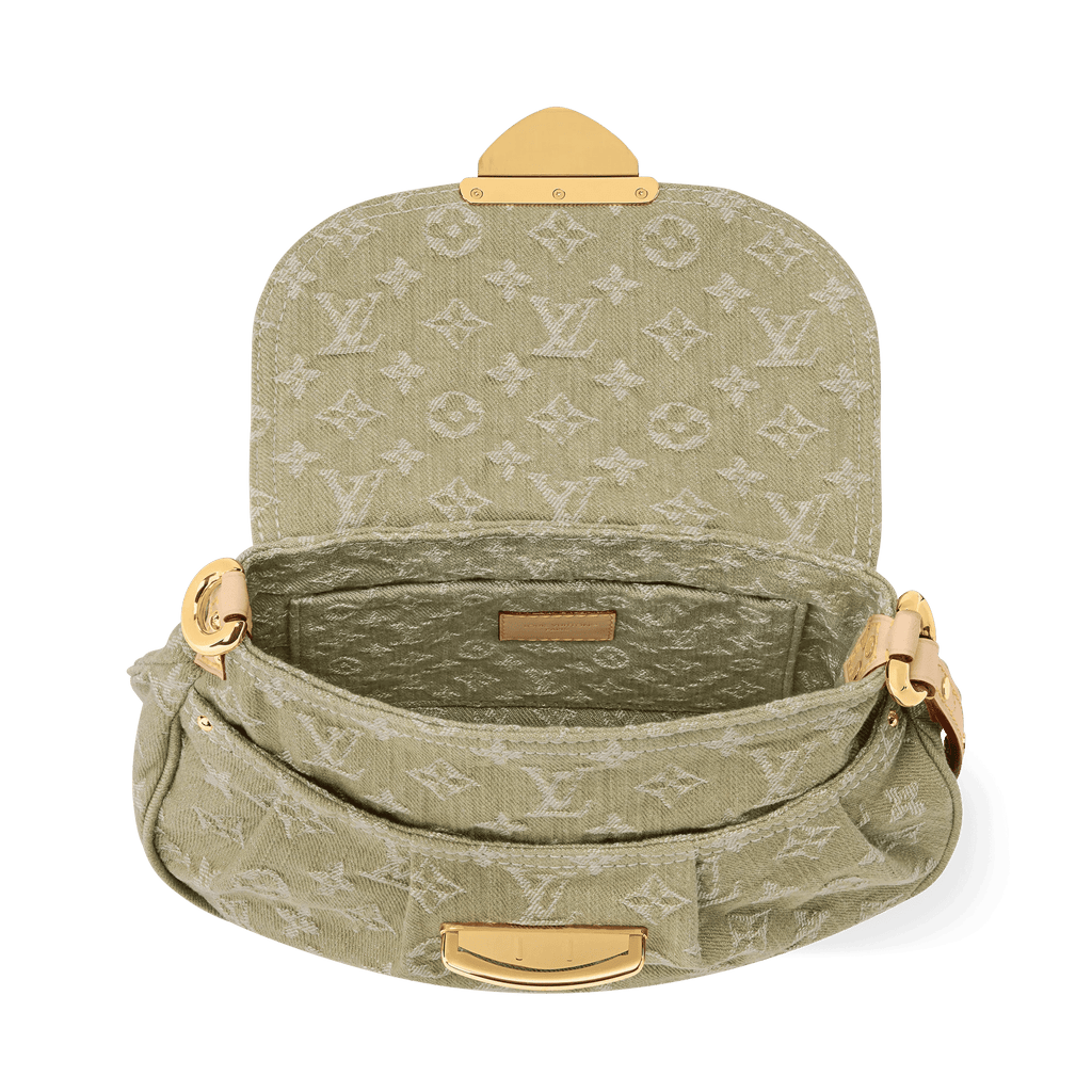 Sunset Khaki Denim Gold-Toned Hardware