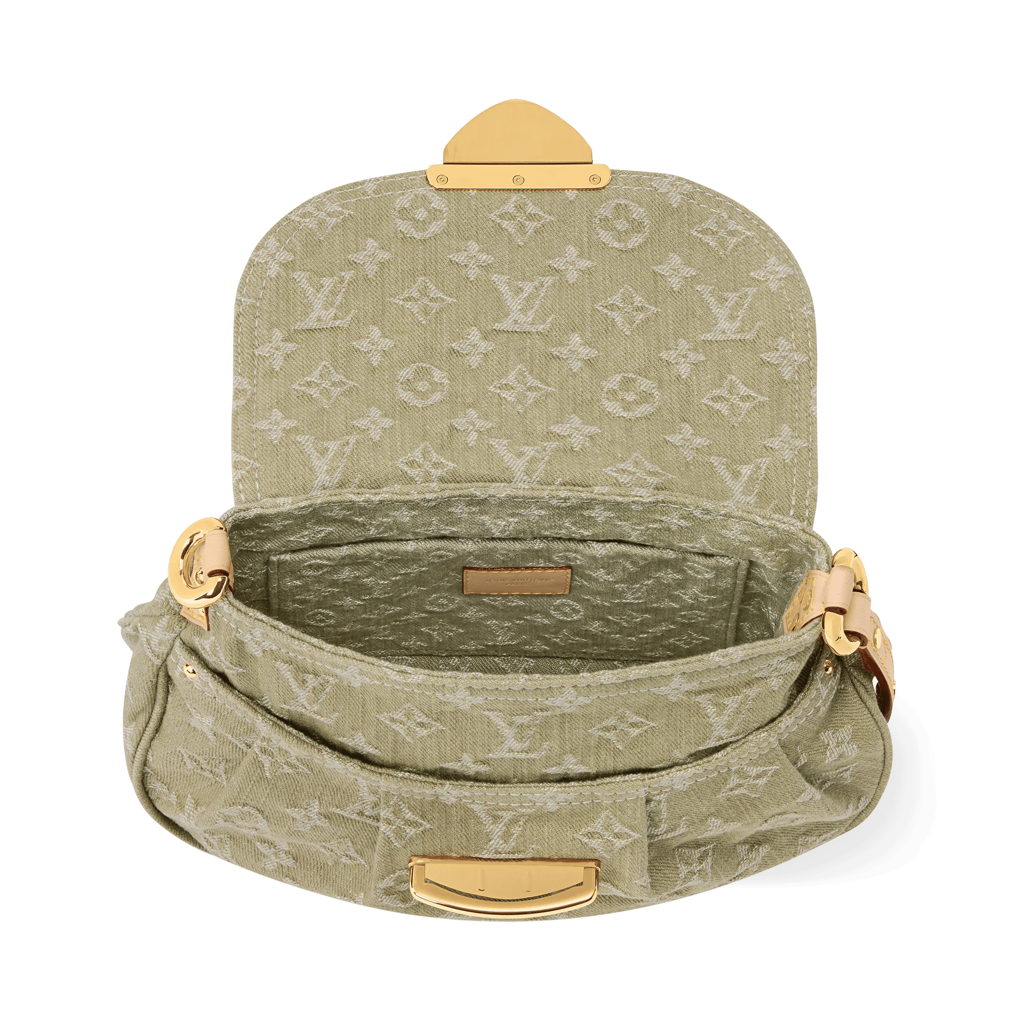 Sunset Khaki Denim Gold-Toned Hardware