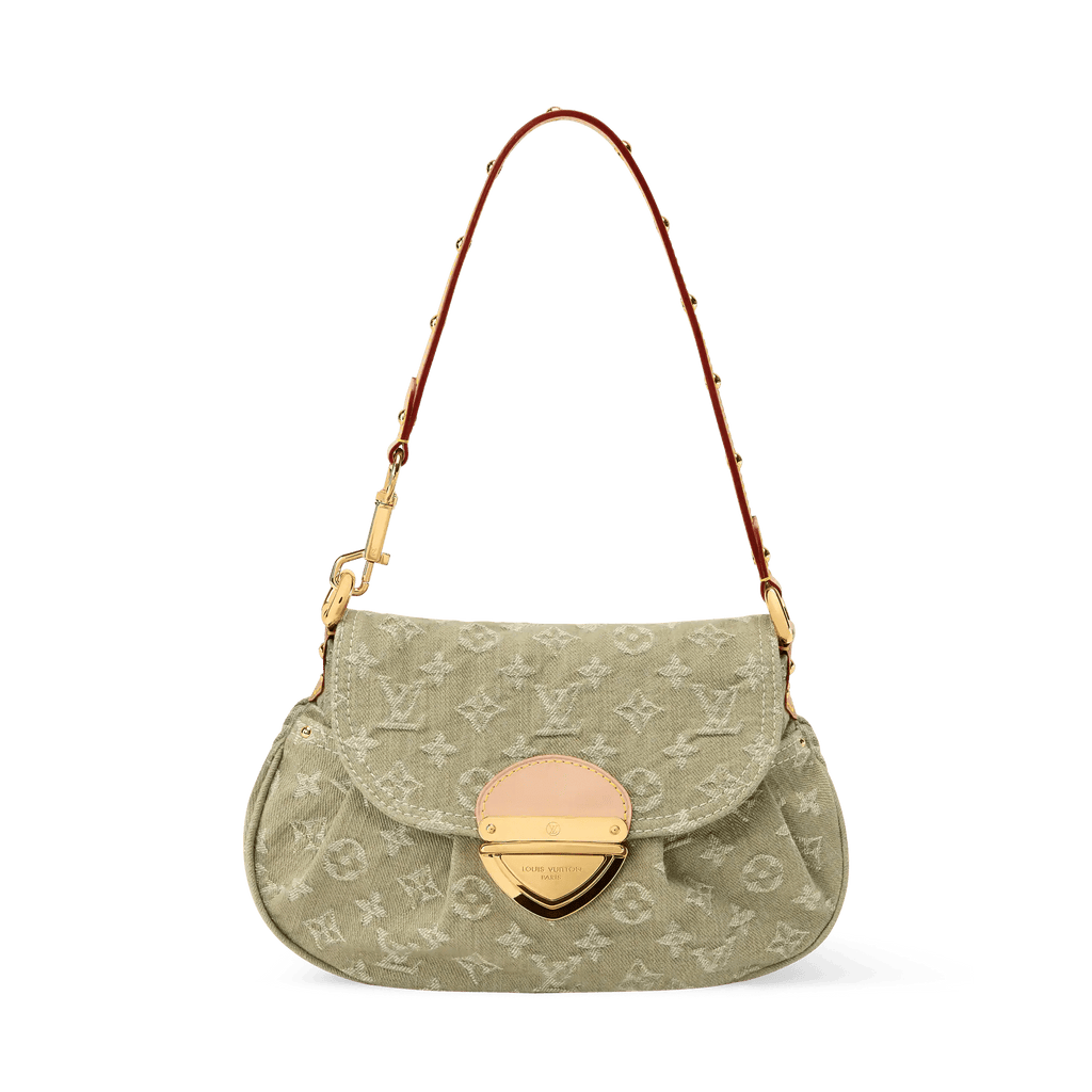 Sunset Khaki Denim Gold-Toned Hardware