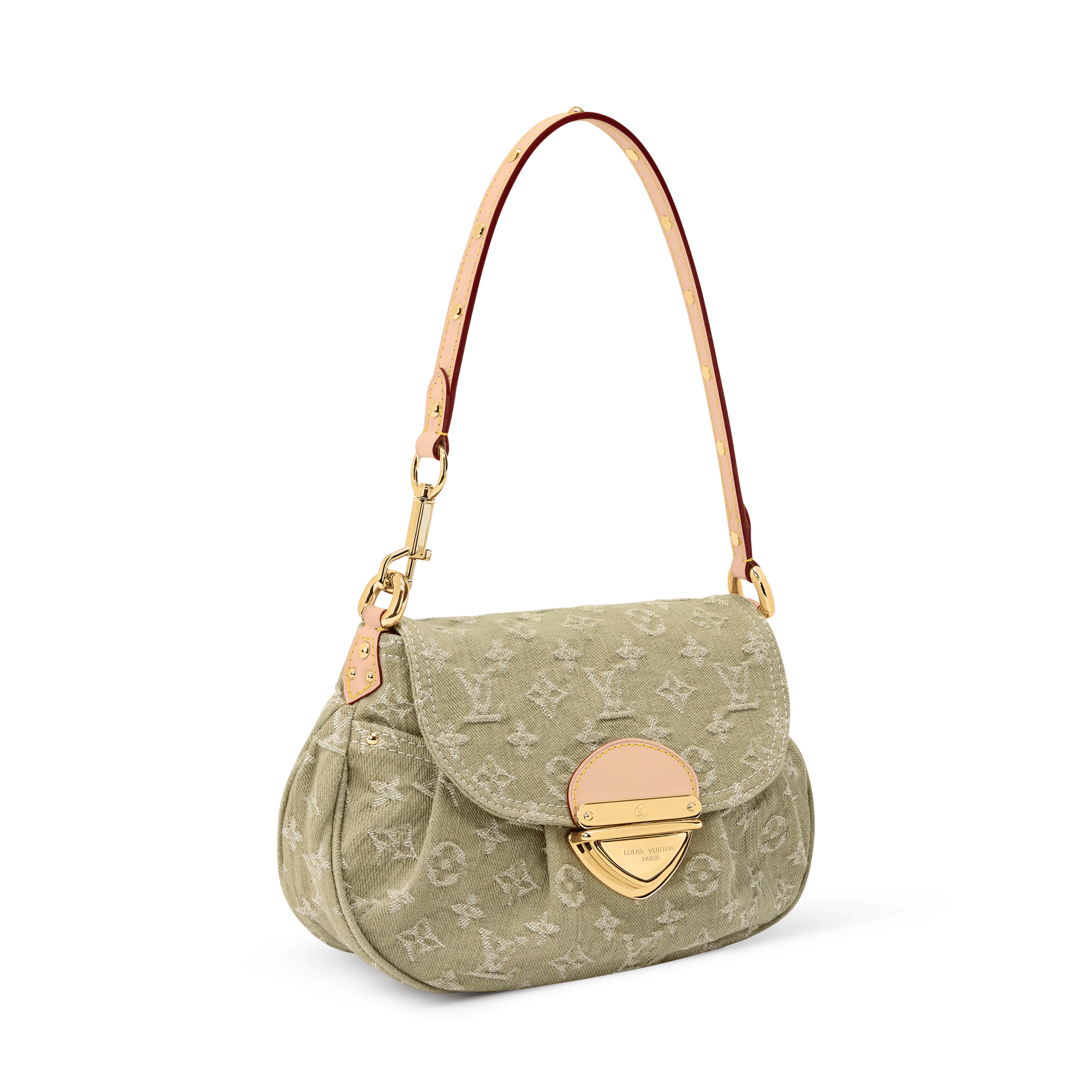 Sunset Khaki Denim Gold-Toned Hardware