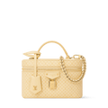 Vanity Chain Pouch Banana Calfskin Leather Gold-Toned Hardware