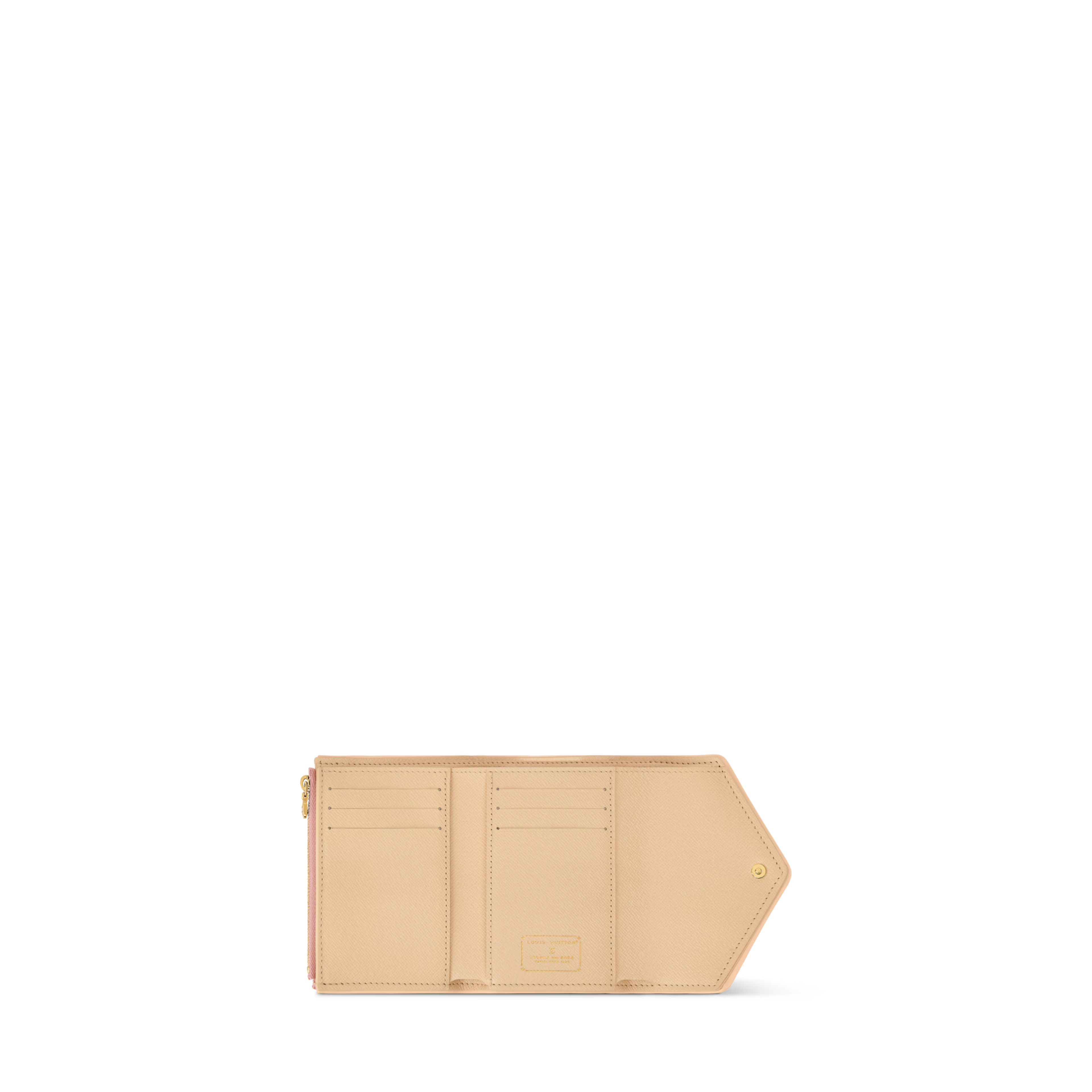 Victorine Wallet Monogram Emblème Rose Ruban Jacquard Textile Gold-Toned Hardware