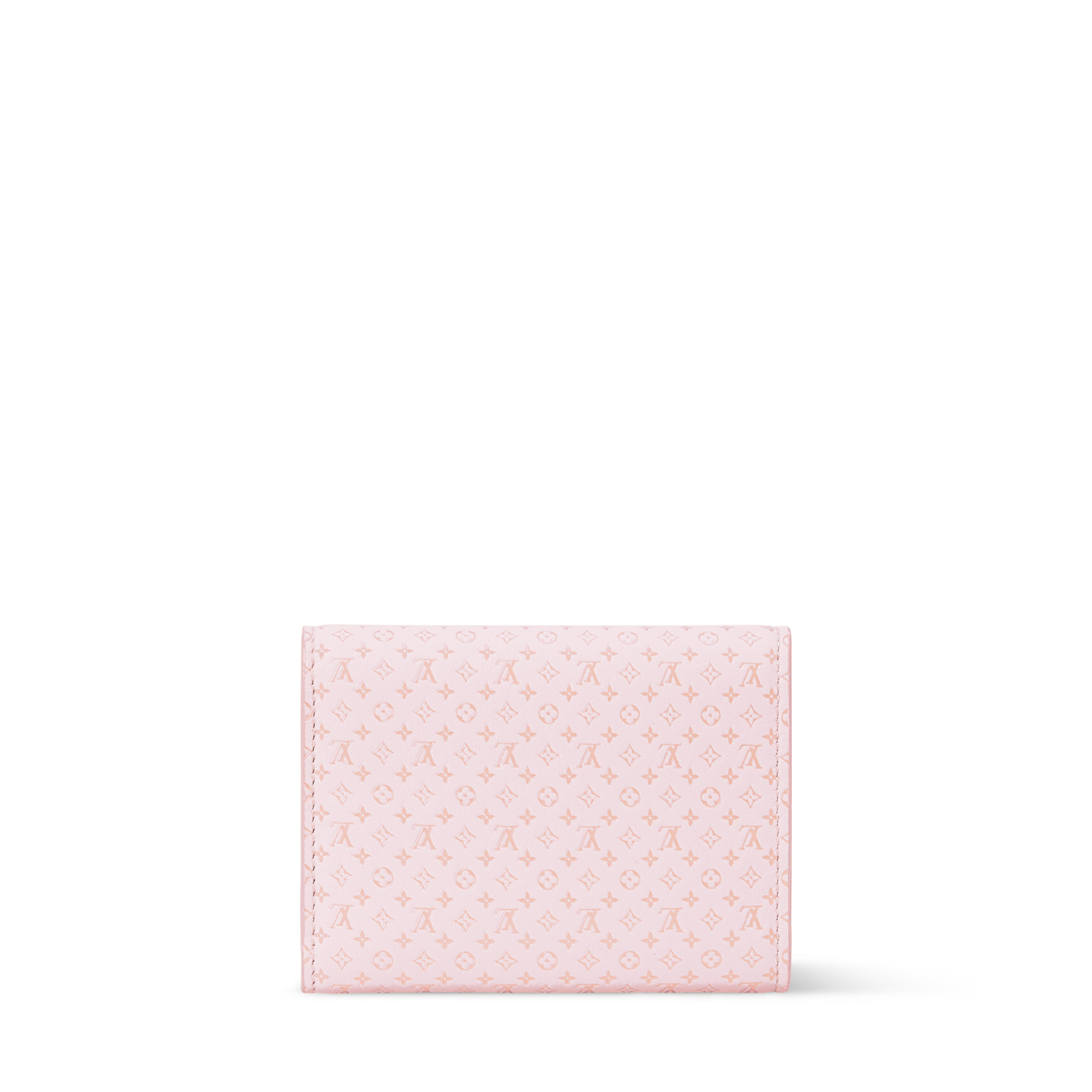 Victorine Wallet Minigram Calfskin Leather Light Bliss Gold-Toned Hardware