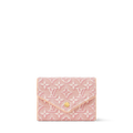 Victorine Wallet Monogram Emblème Rose Ruban Jacquard Textile Gold-Toned Hardware