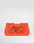 Marlene Shoulder Bag Embroidered Brocade Multicolor Light Gold Hardware