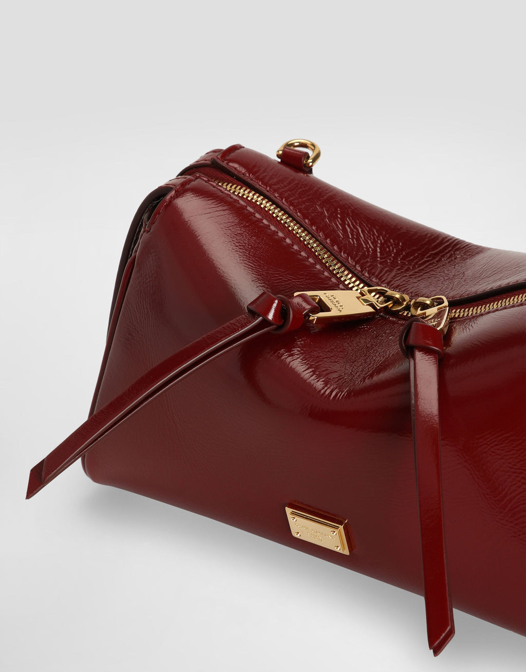 Mini Vittoria Handbag Calfskin Red Vintage Brass Hardware