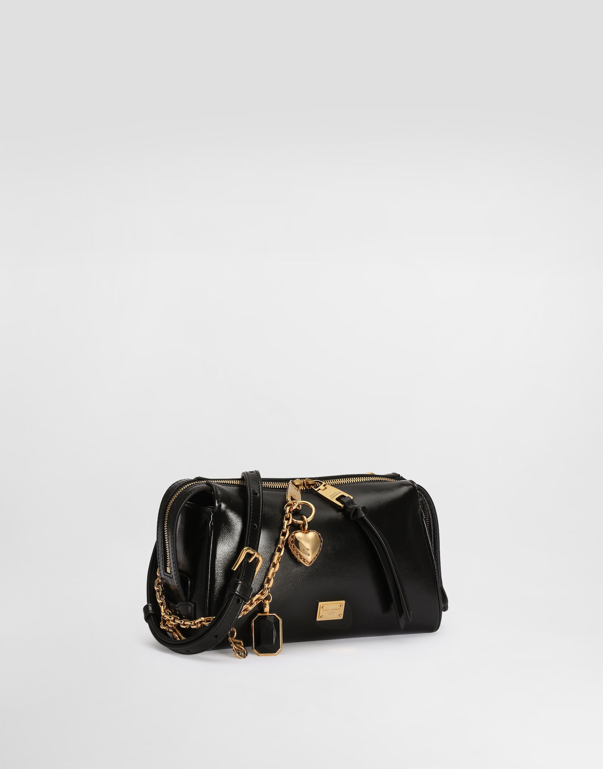 Mini Vittoria Handbag with Charms Calfskin Leather Multicolor Vintage Brass Hardware