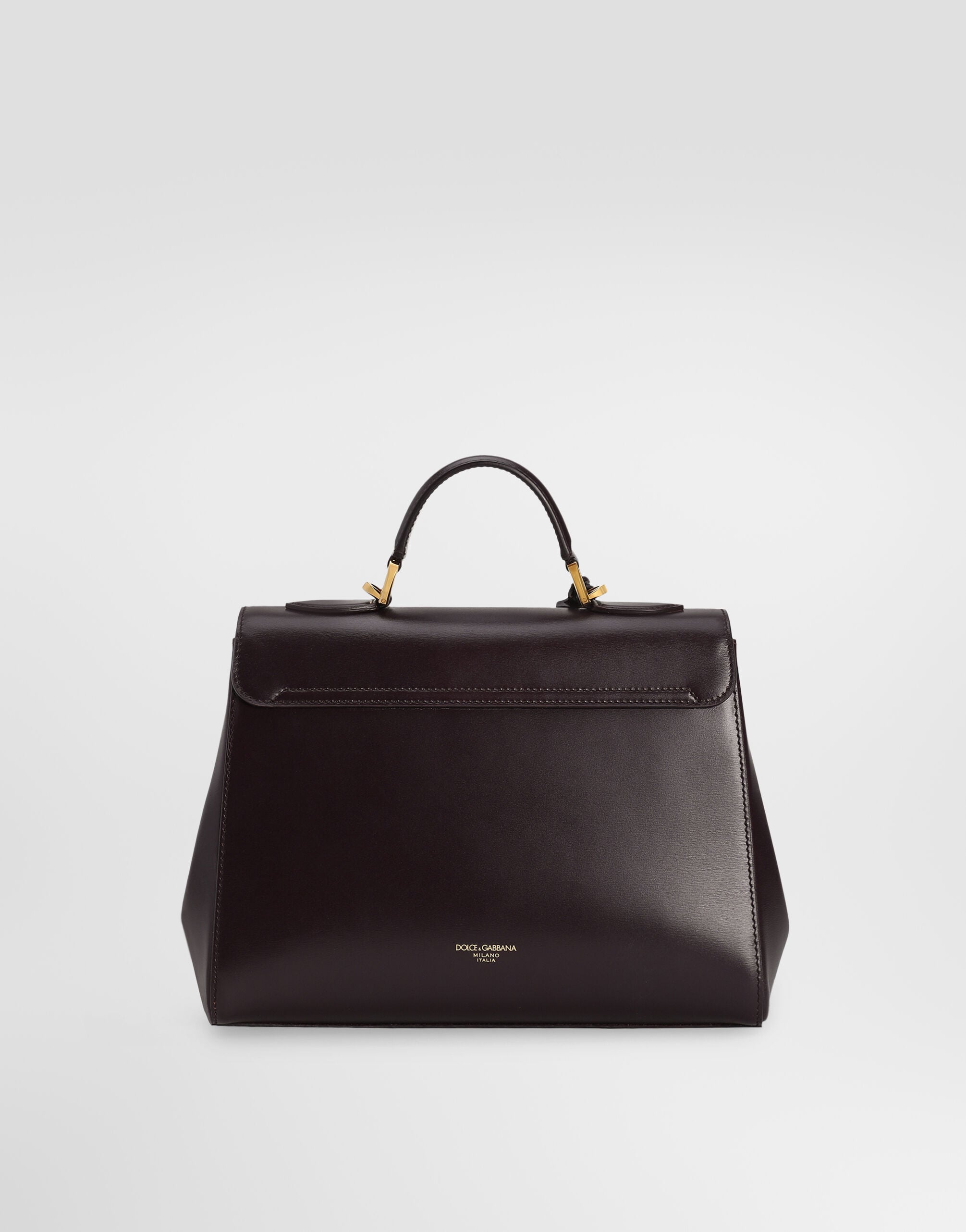 Marlene Handbag Palmellato Calfskin Bordeaux Vintage Brass-Toned Hardware