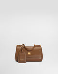 Mini My Sicily Handbag Plongé Calfskin Brown Vintage Brass Hardware