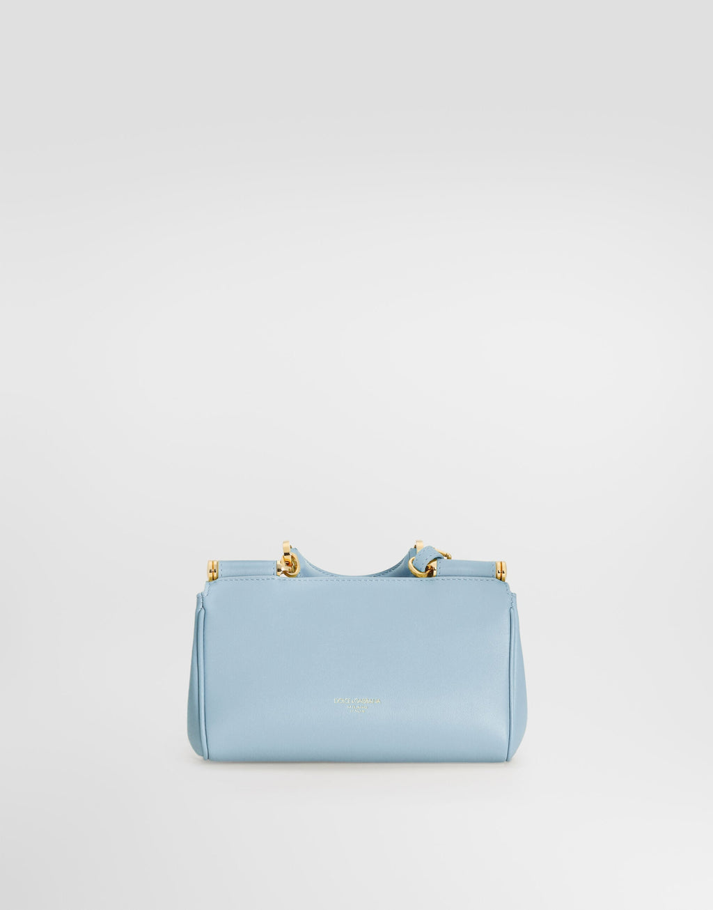 My Sicily Handbag Plongé Calfskin Leather Blue Brass-Toned Hardware