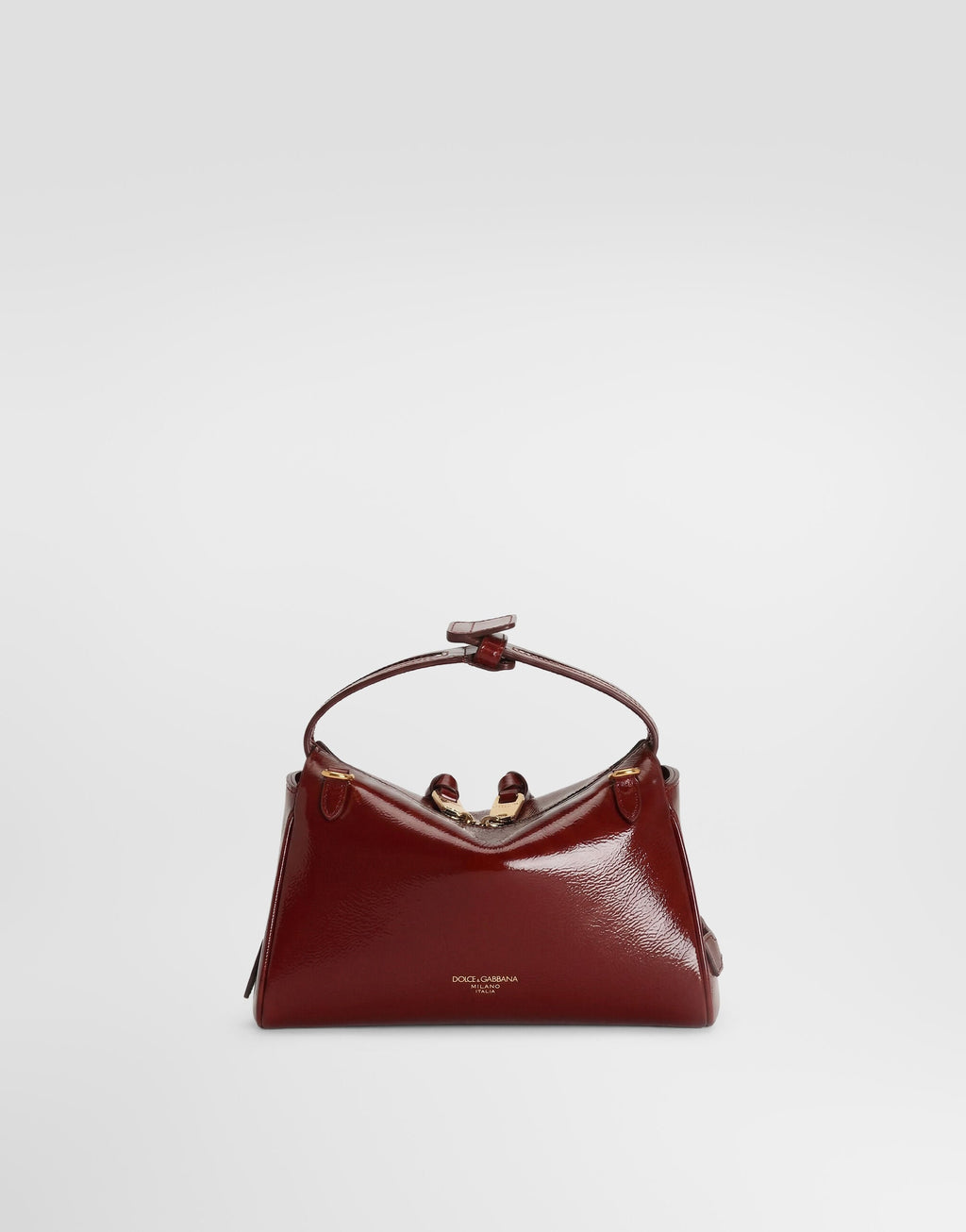 Mini Vittoria Handbag Calfskin Red Vintage Brass Hardware